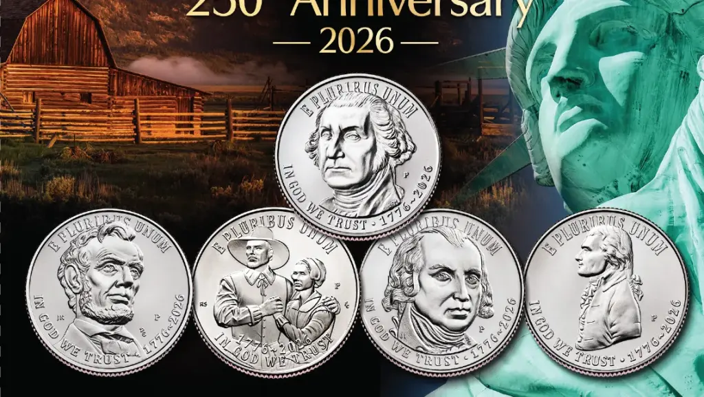 New design for 2026 coins celebrates America's 250th anniversary