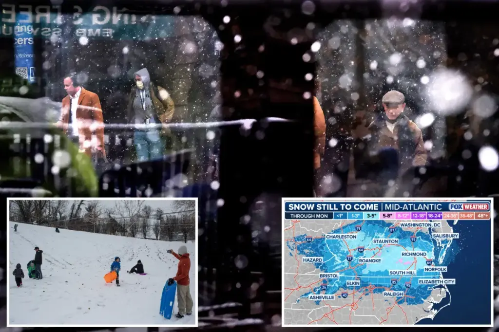 New winter storm reaching down to North Carolina and Virginia disrupts travel plans