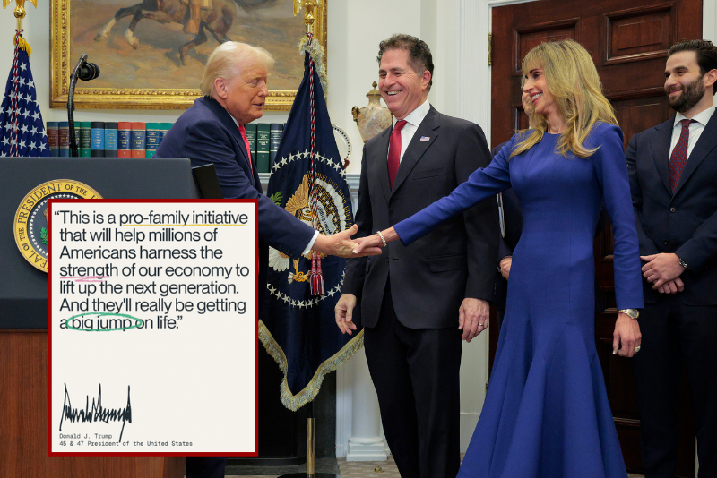 Newborn 'Trump Accounts' launched with $1K as the Dells contribute $6.25B: 'A chance for the American dream'