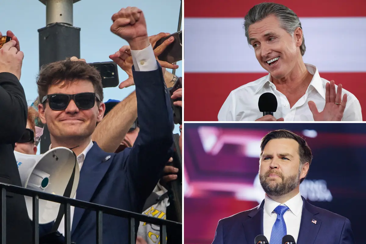 Nick Fuentes expresses admiration for 'handsome' Gavin Newsom.
