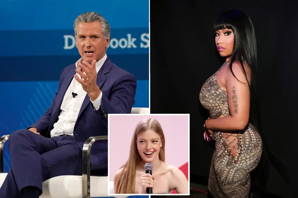 Nicki Minaj criticizes Gavin Newsom following Elon Musk's diss.
