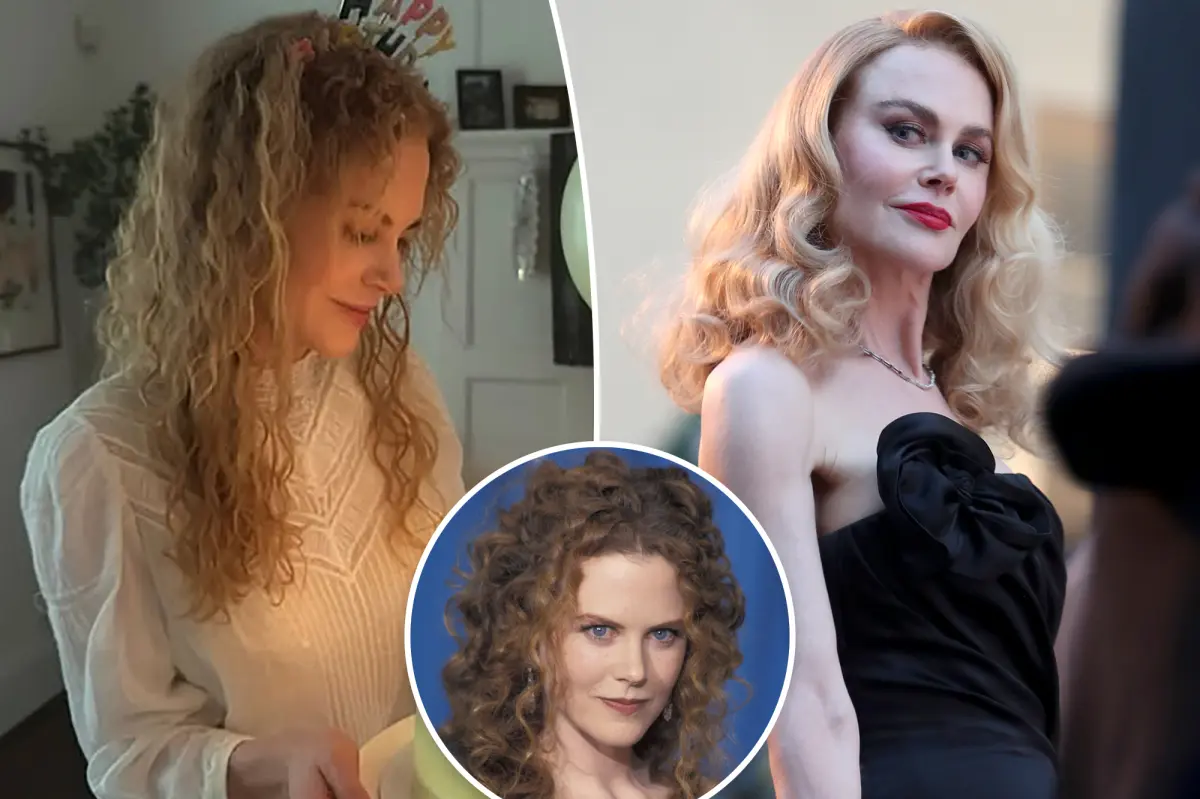 Nicole Kidman shows off her natural curly hair for her daughter Faith's 15th birthday