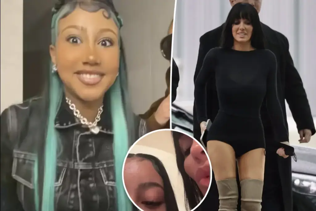 North West posts a unique selfie with her stepmother, Bianca Censori, on Christmas.