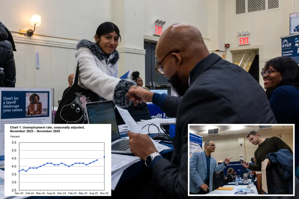 November unemployment rate rises to 4.6% as the job market reveals signs of decline