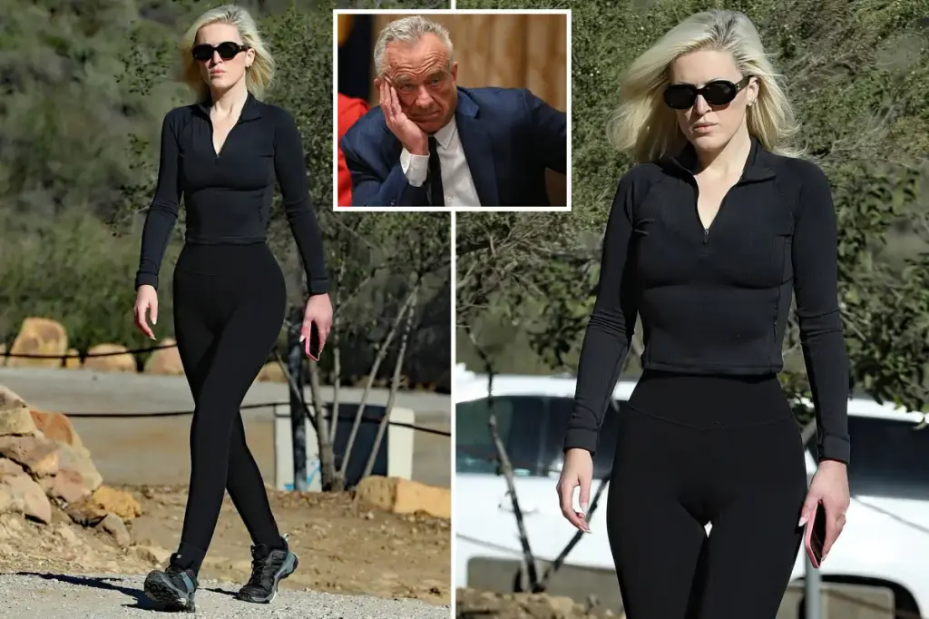 Olivia Nuzzi highlights her figure during a hike in Los Angeles