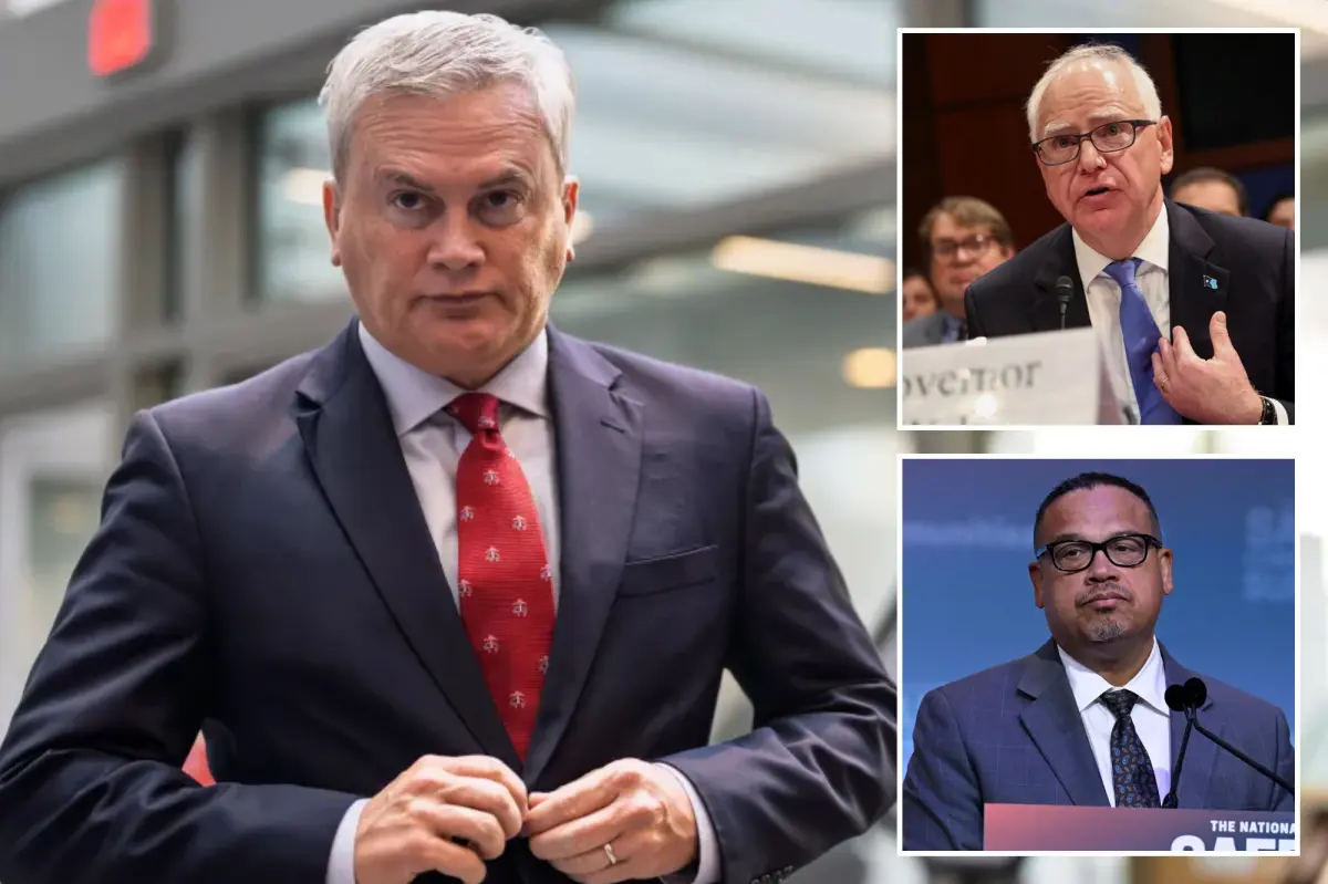 Oversight chair James Comer sends letters to Gov. Tim Walz and AG Keith Ellison about fraud in Minnesota and possible destruction of evidence