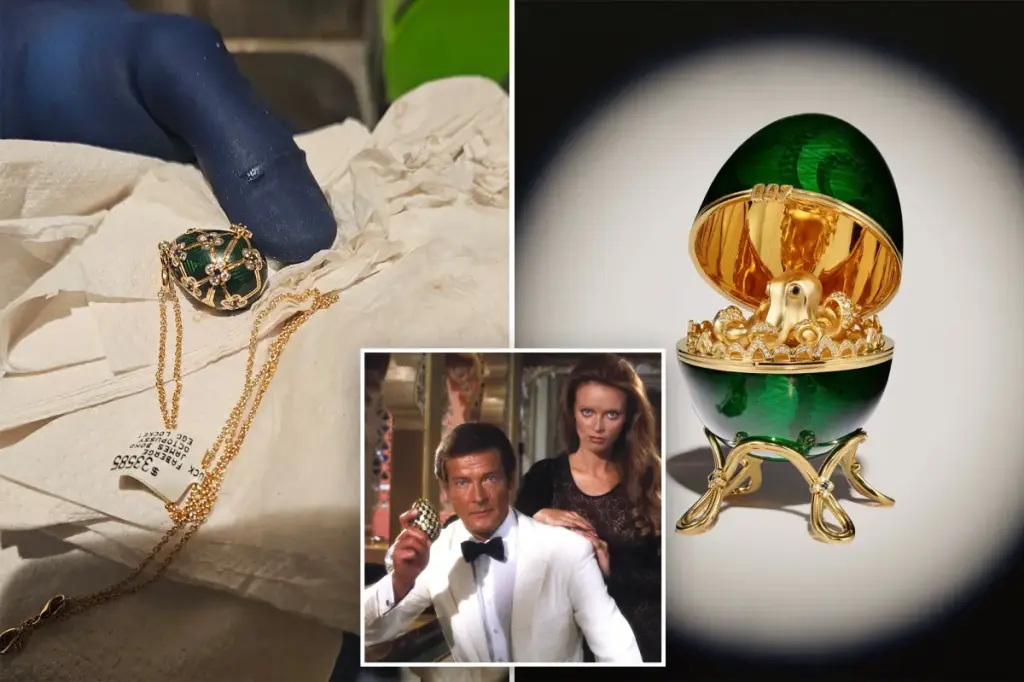 Police in New Zealand find Fabergé pendant inspired by James Bond after waiting six days