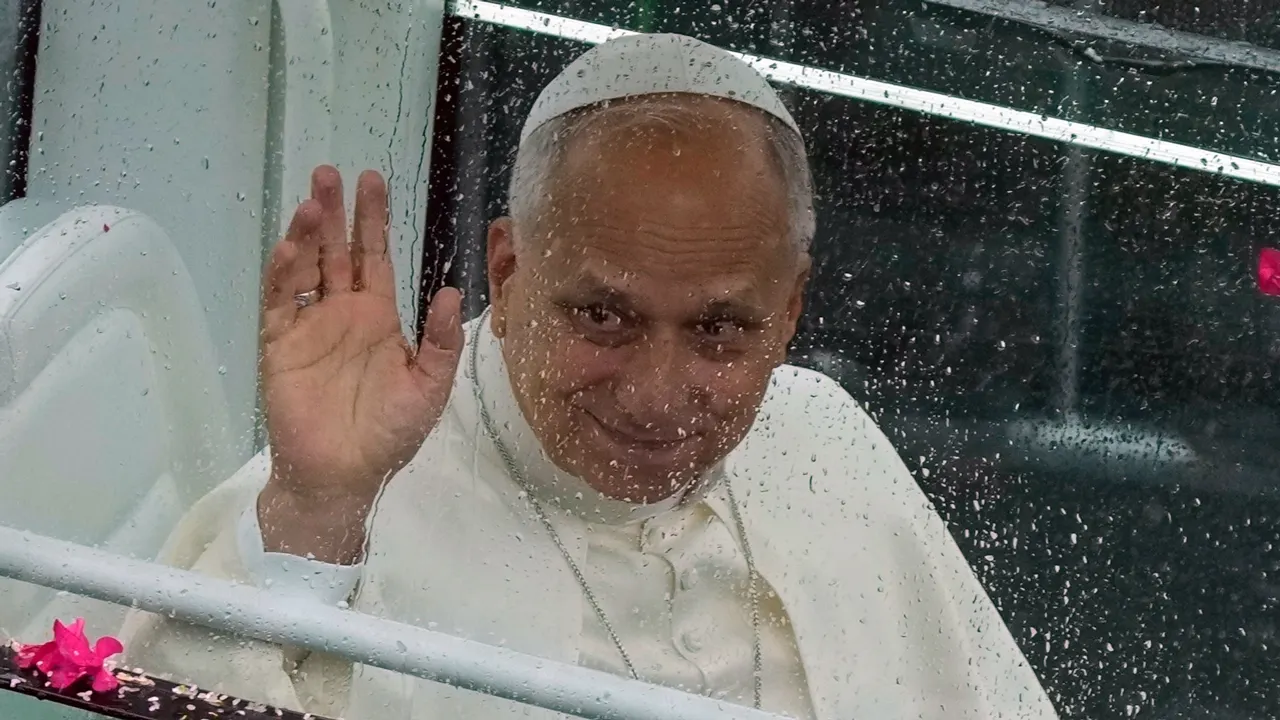 Pope Leo XIV conducts an interfaith peace gathering during his significant visit to Lebanon.