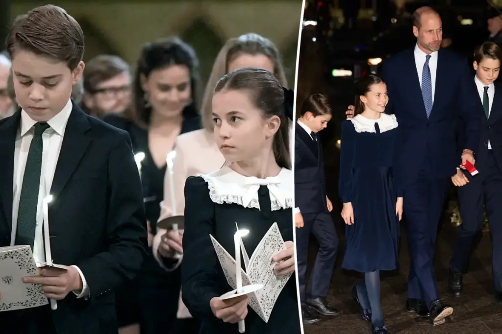 Prince George, Princess Charlotte, and Prince Louis appear more mature at the Christmas carol service