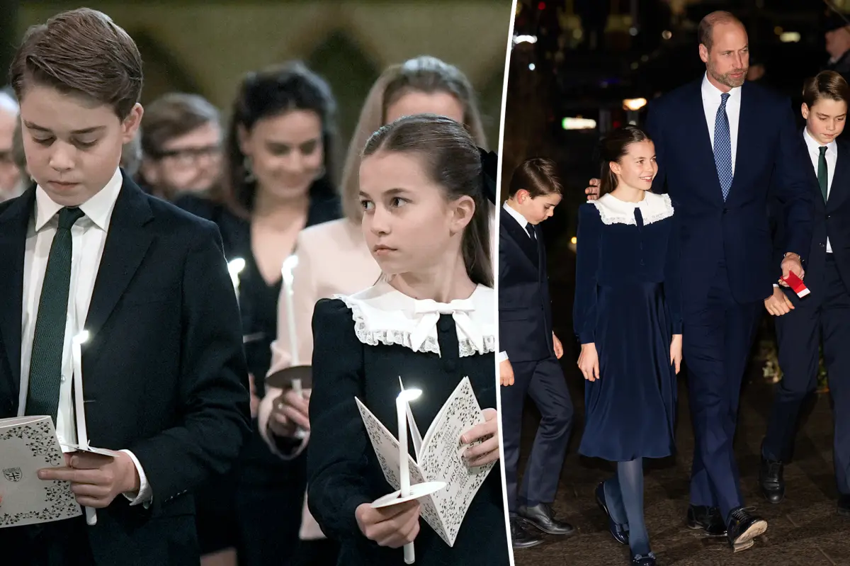 Prince George, Princess Charlotte, and Prince Louis appear more mature at the Christmas carol service