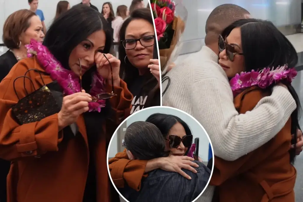 'RHOSLC' star Jen Shah sheds tears during heartfelt family reunion after being released from prison