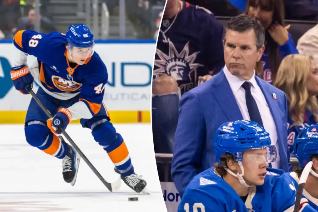 Rangers' Mike Sullivan highly commends Islanders' Matthew Schaefer