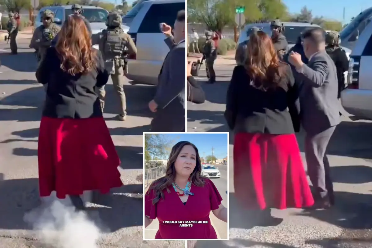 Rep Adelita Gijalva says she was sprayed with pepper spray during an ICE raid in Arizona.