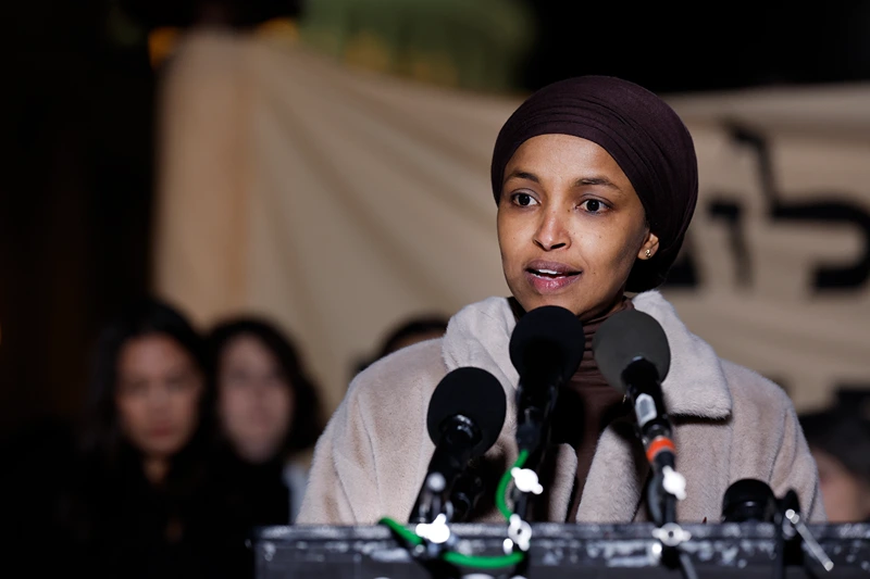 Rep. Omar avoids inquiries about extensive fraud in Minnesota linked to the Somali community, attributing it to a lack of 'Guardrails' instead of cultural issues.
