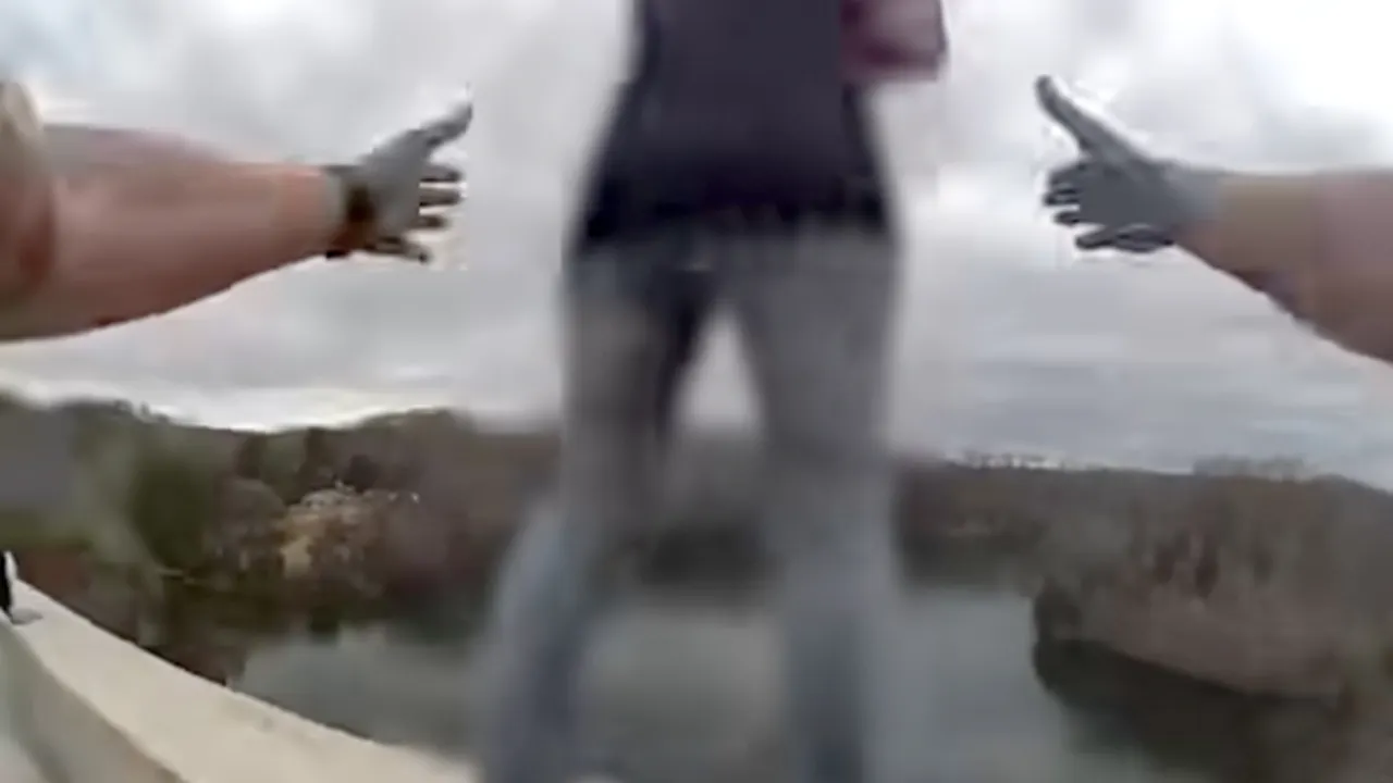 Rescue of woman from bridge in Sullivan County by Tennessee Highway Patrol