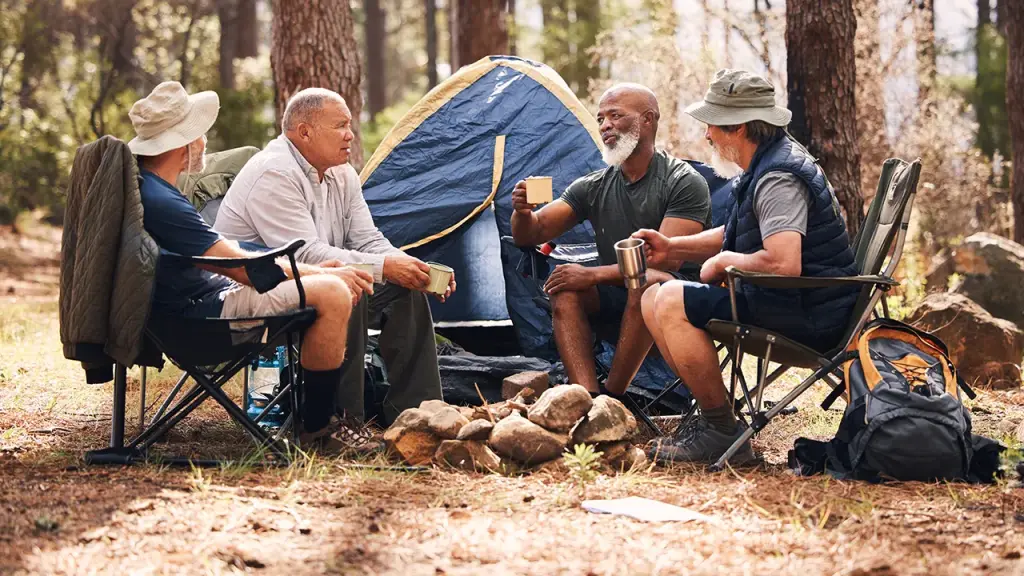 Research indicates that camping fosters trust and strengthens connections among people in nature.
