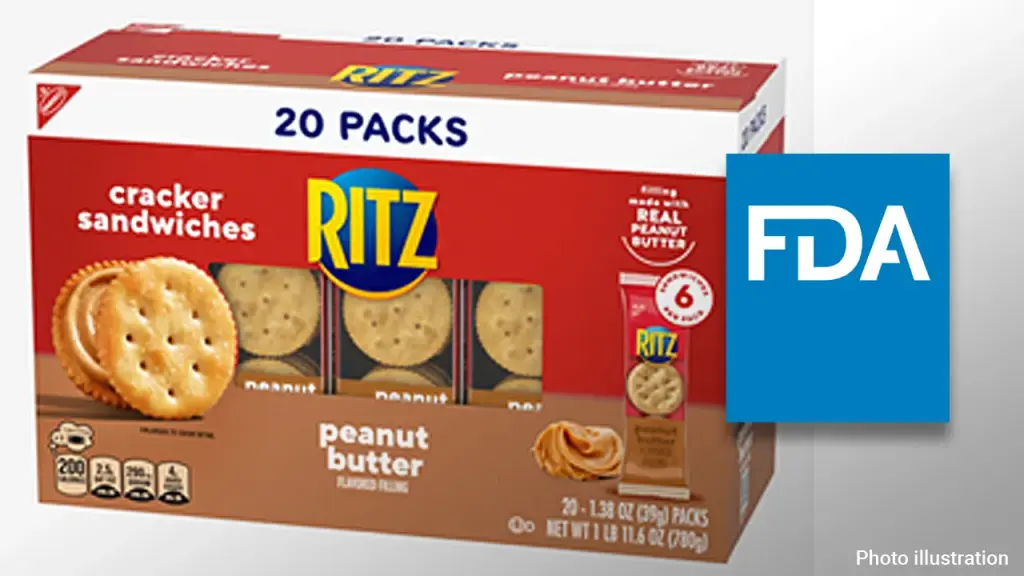 Ritz peanut butter crackers recalled in eight states due to labeling error