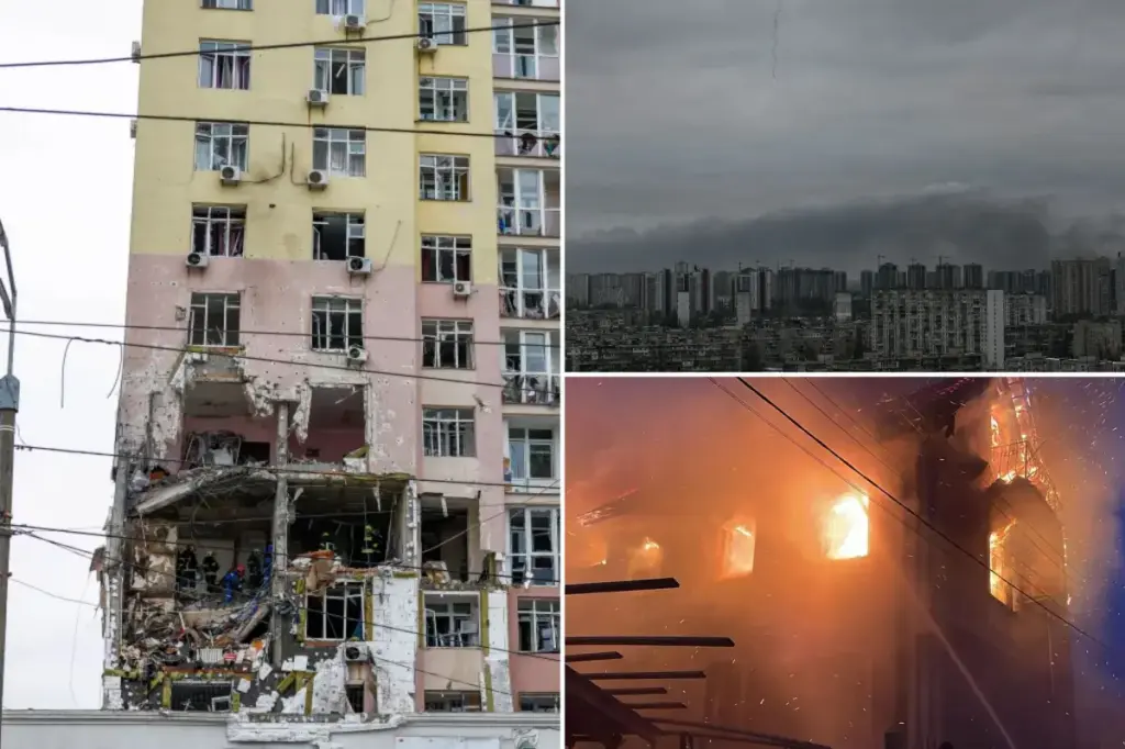 Russian drones and missiles strike Ukraine ahead of Zelensky's meeting with Trump