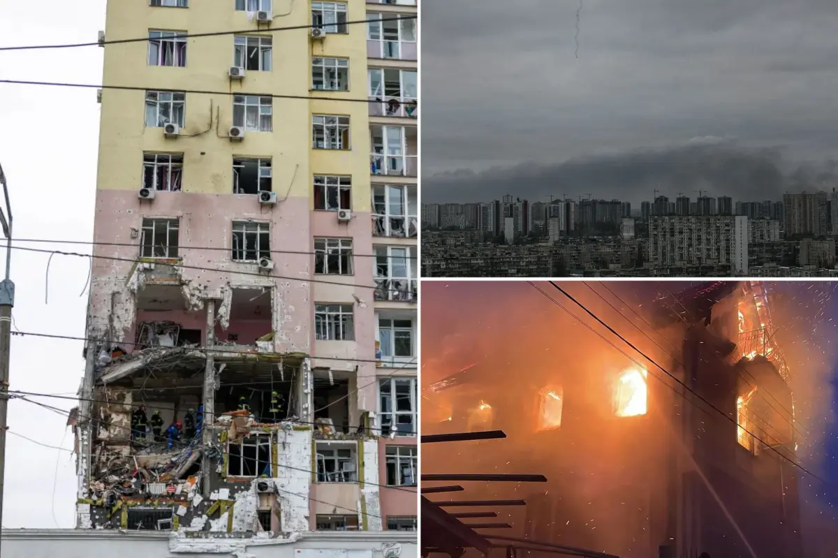 Russian drones and missiles strike Ukraine ahead of Zelensky's meeting with Trump