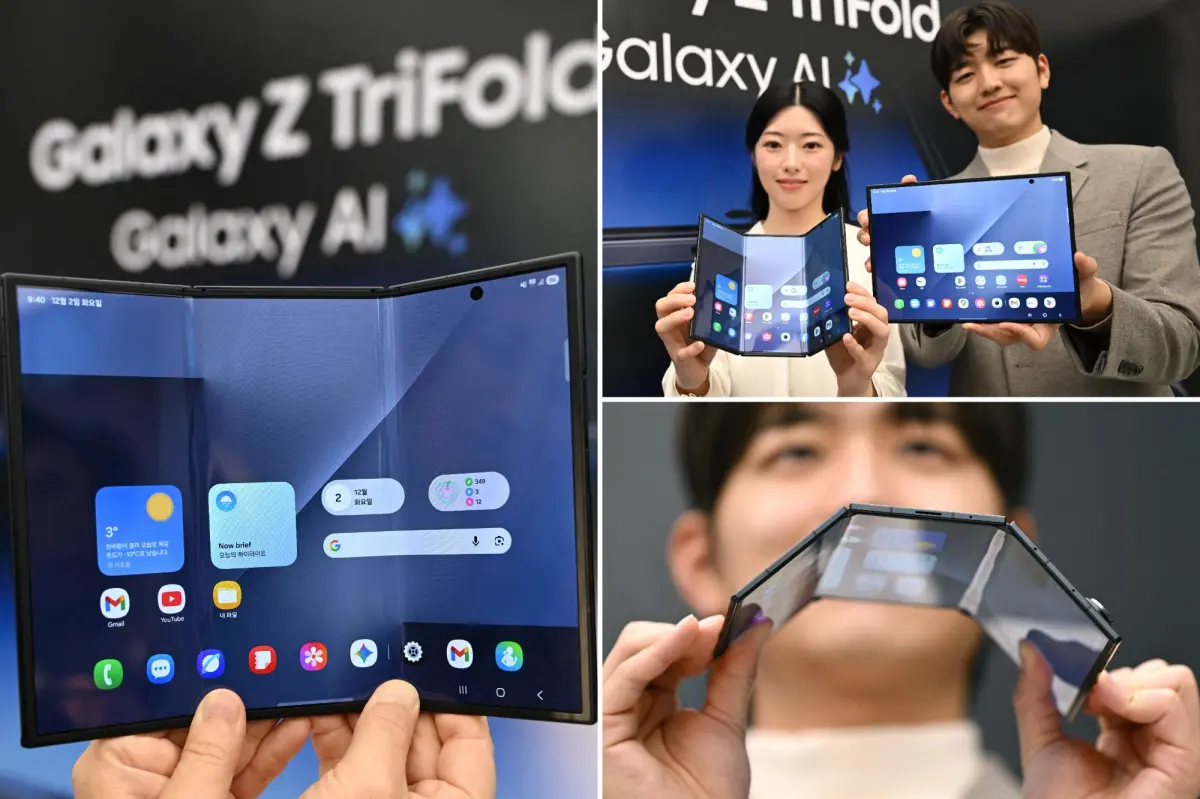Samsung reveals Galaxy Z TriFold phone amid rising competition with Apple