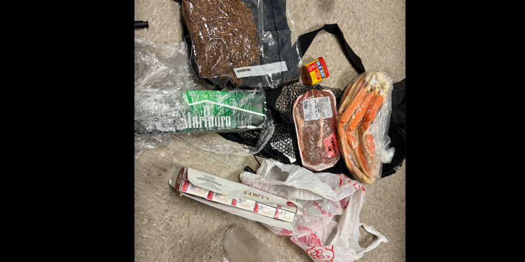 Seized prison drone delivery contains items for a festive Old Bay crab boil and steak dinner, officials report