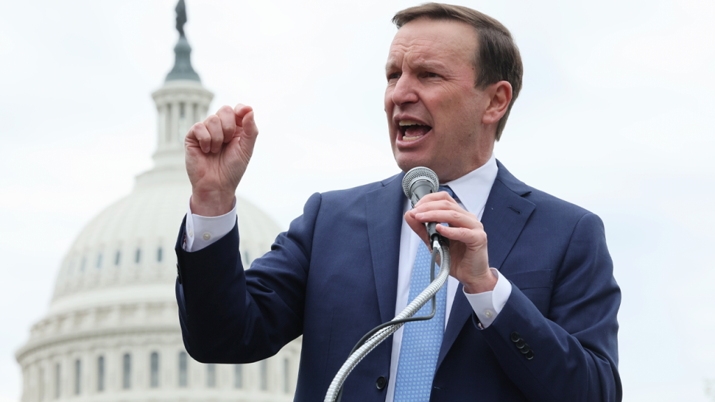 Sen. Murphy claims Trump is on a shocking mission to promote violence.