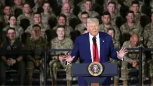 Sen. Warner states that military power could protect us from the Trump administration.