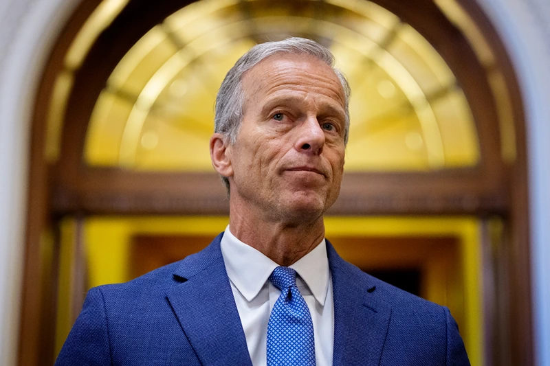 Senate Majority Leader Thune shows reluctance after Trump calls for the end of the 'Blue Slip scam' that lets Democratic Senators prevent GOP appointments.
