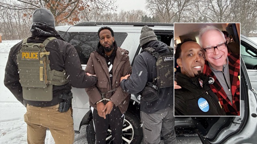 Somali individual with fraud convictions, associated with prominent Minnesota Democrats, taken into custody by ICE.