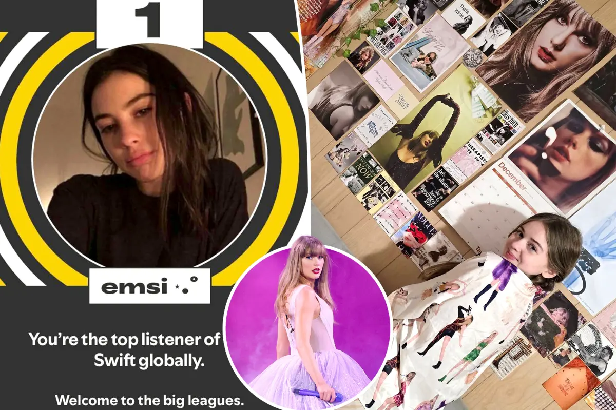 Spotify names Taylor Swift's biggest fan in the world after 7,500 hours of listening in 2025