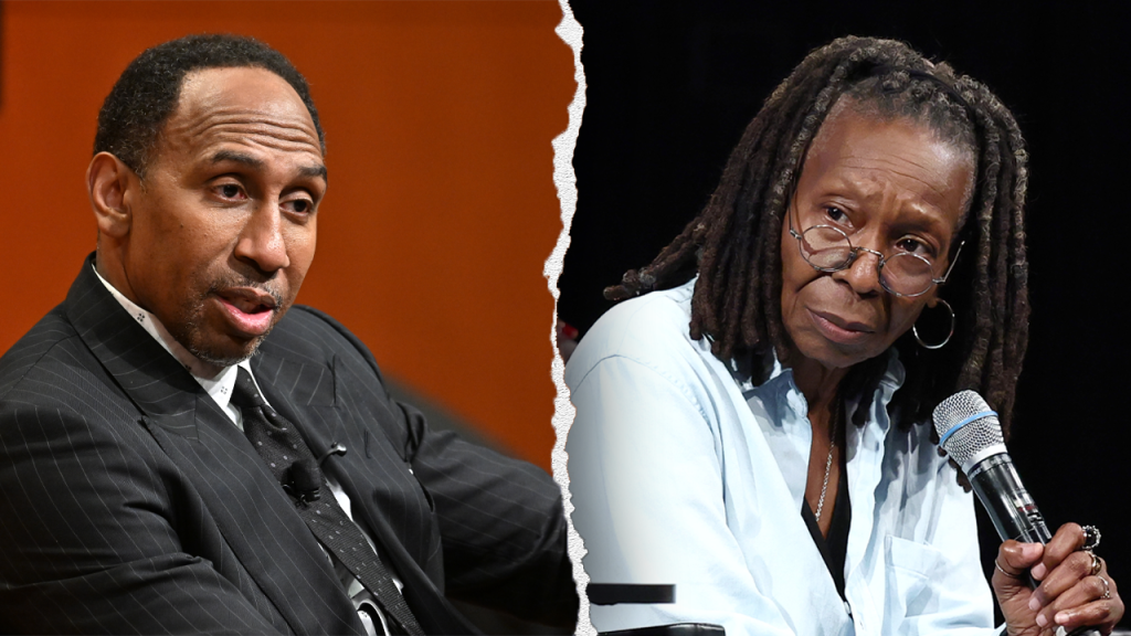 Stephen A Smith argues with Whoopi Goldberg about the Democratic Party's approach