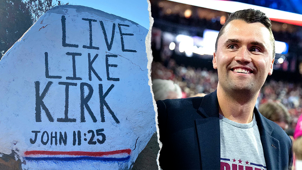 Student accused of vandalism after painting spirit rock for Charlie Kirk