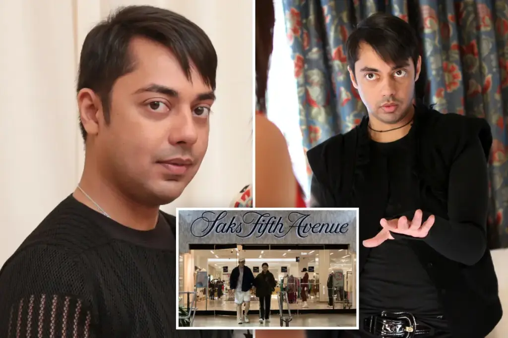 Stylist Suhail Kwatra allegedly took $430K in merchandise from Saks Fifth Avenue, according to police.