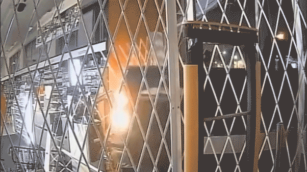 Suspected planned ATM robbery captured on video as various individuals escape the location