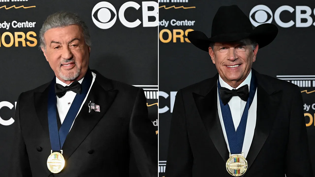Sylvester Stallone teams up with George Strait for the Kennedy Center Honors hosted by Donald Trump