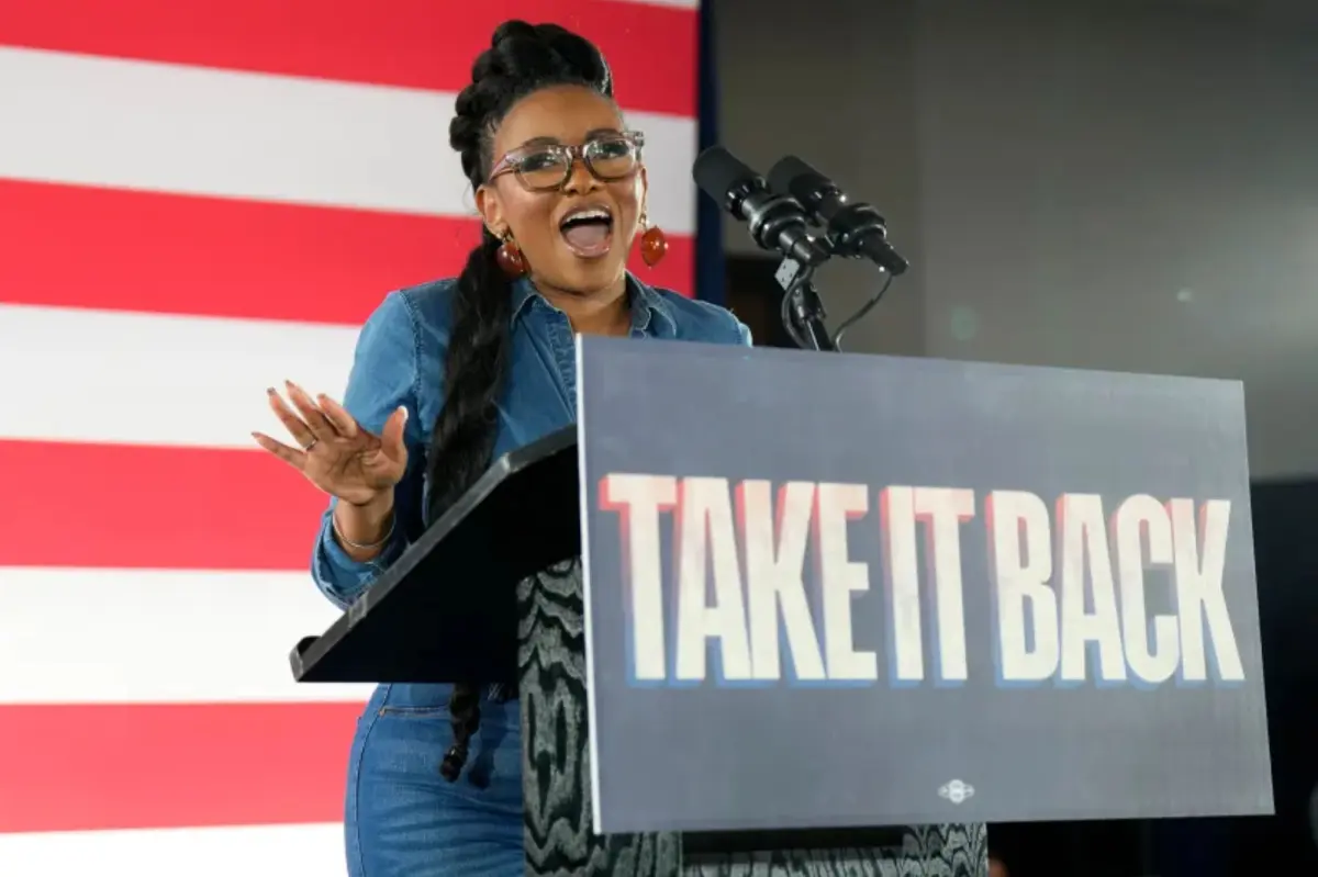 Texas Representative Jasmine Crockett announces her campaign for the Senate.