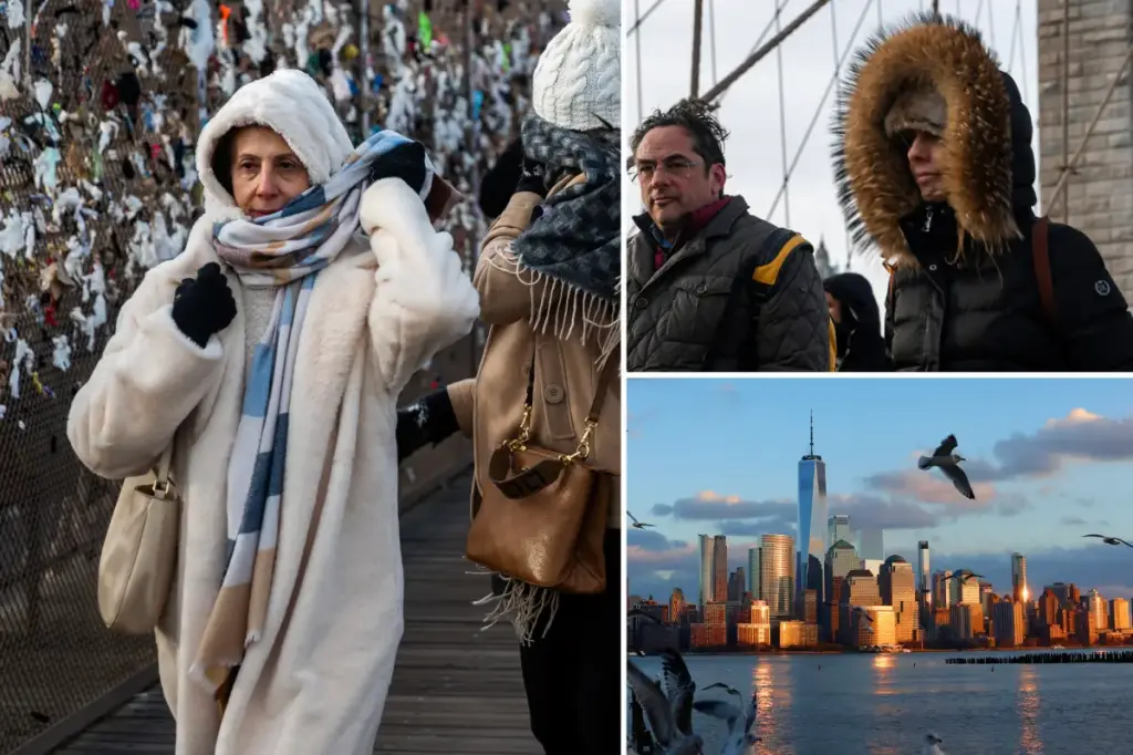 The Big Apple is in for some cold weather, but a white Christmas isn't likely.