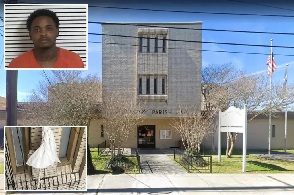 Three prisoners flee from Louisiana prison as police work to catch the last escaped murder suspect