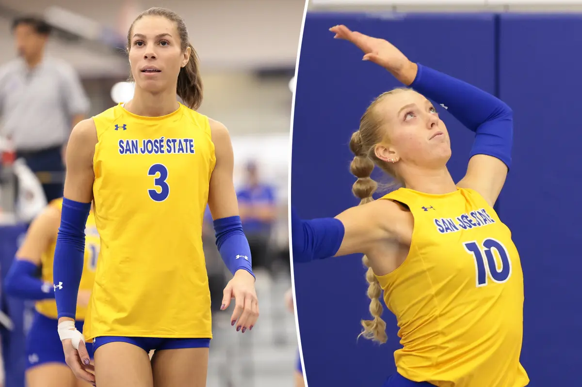 Trans volleyball player Blaire Fleming responds to assertion regarding her female teammate's eating disorder.