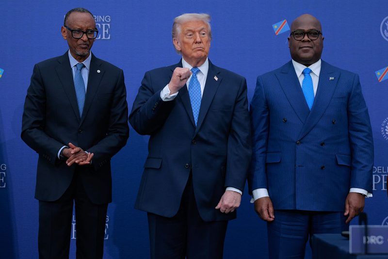 Trump brings together the Democratic Republic of Congo and Rwanda for a U.S.-brokered peace agreement to resolve a long-standing conflict.