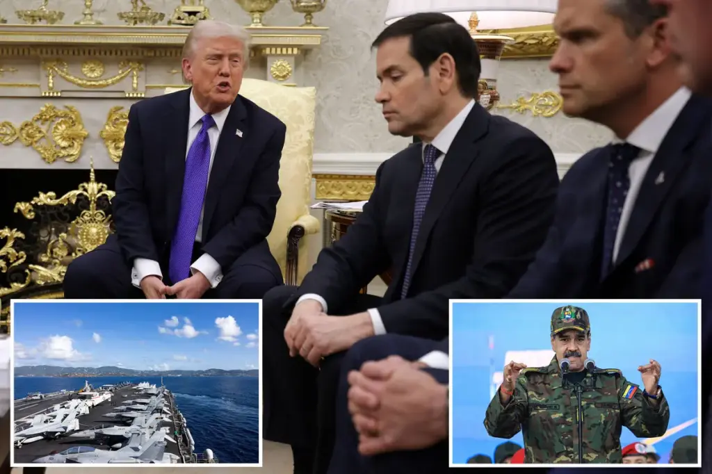 Trump considers the possibility of deploying troops to Venezuela while the White House holds a security meeting.