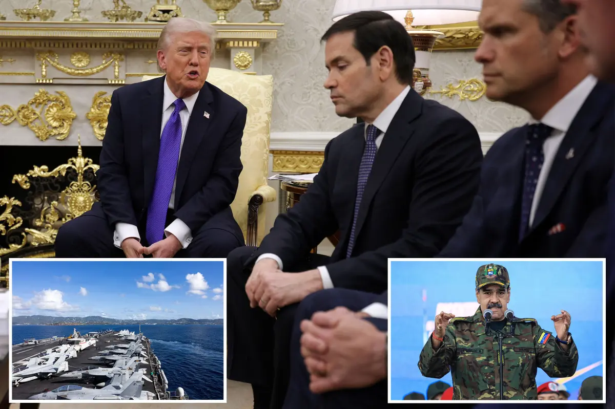 Trump considers the possibility of deploying troops to Venezuela while the White House holds a security meeting.