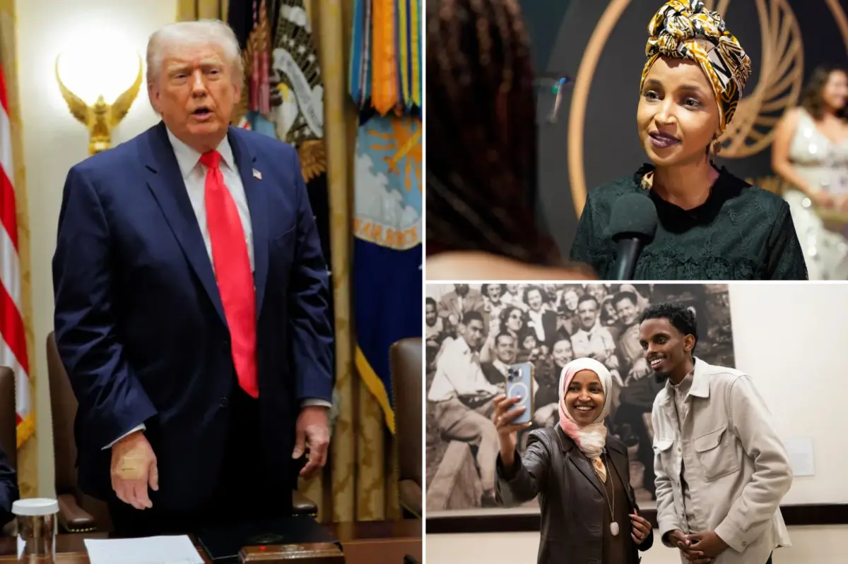 Trump criticizes Ilhan Omar, advises Somali immigrants to depart.