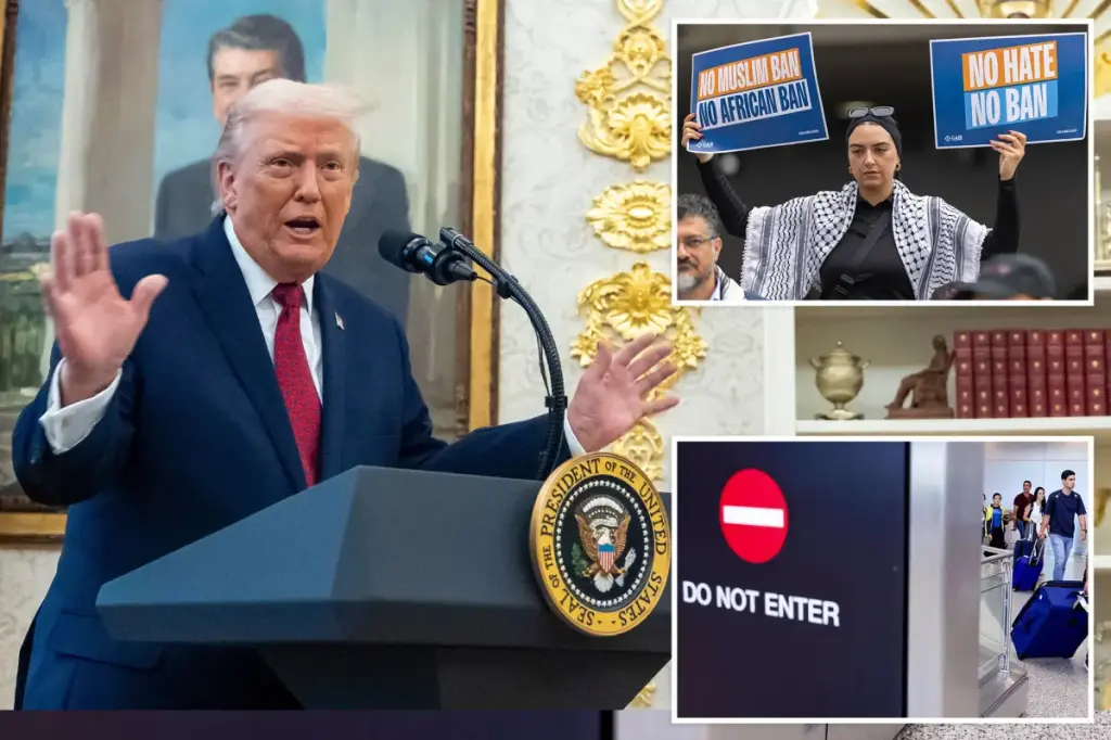 Trump expands travel ban to include 5 additional countries and places restrictions on 15 more.