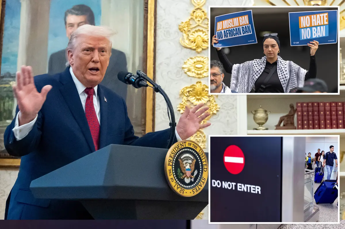 Trump expands travel ban to include 5 additional countries and places restrictions on 15 more.