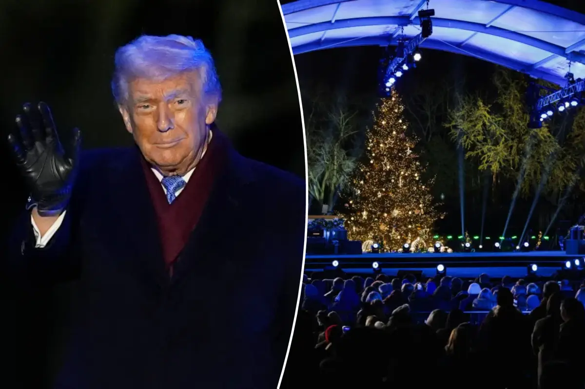 Trump expresses his love for every US citizen, including those he doesn't favor, after referencing Jesus during Christmas tree lighting.
