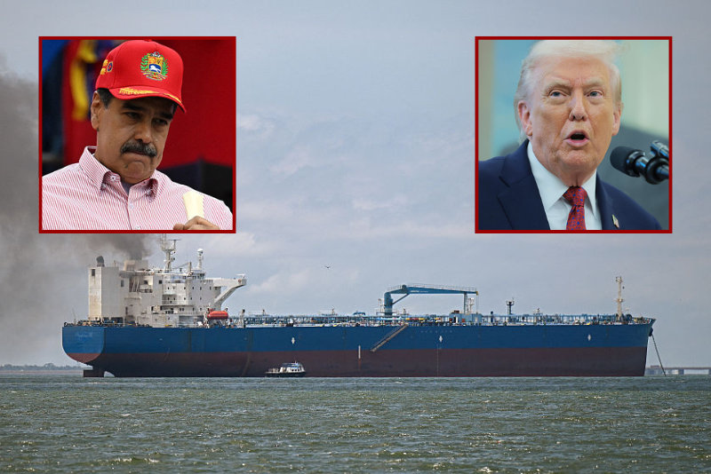 Trump labels Maduro's government a 'TERRORIST ORGANIZATION' and calls for a 'BLOCKADE OF SANCTIONED OIL TANKERS' entering Venezuela.