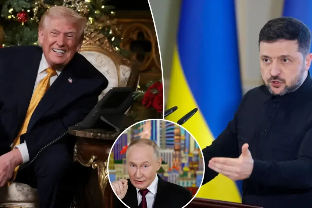 Trump states there’s a 'good chance' for Russia-Ukraine peace during Zelensky's visit.