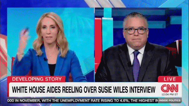 Trump supporters dismiss CNN's banner stating they are 'reeling' in messages to the host.