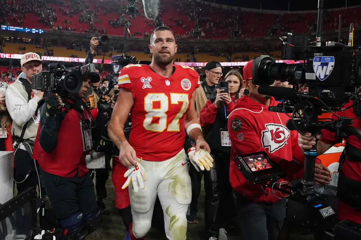 Uncomfortable postgame moment as Chiefs block Amazon from tracking Travis Kelce
